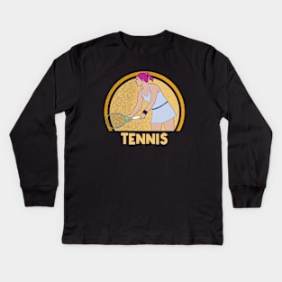 Woman Tennis Kids Long Sleeve T-Shirt